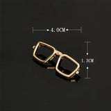 Clothing Accessories, Sunglasses-Shaped Jewelry, Suit Accessories, Enamel Collar Pins, Badge Brooches, Decorative Glasses Brooch for Women