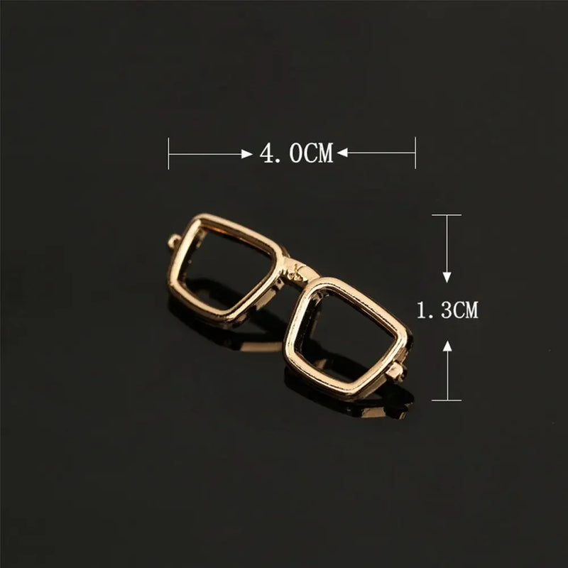 Clothing Accessories, Sunglasses-Shaped Jewelry, Suit Accessories, Enamel Collar Pins, Badge Brooches, Decorative Glasses Brooch for Women