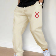 Men’s Casual Drawstring Joggers, Workout Running Gym Pants, Fitness Sports Streetwear Trousers