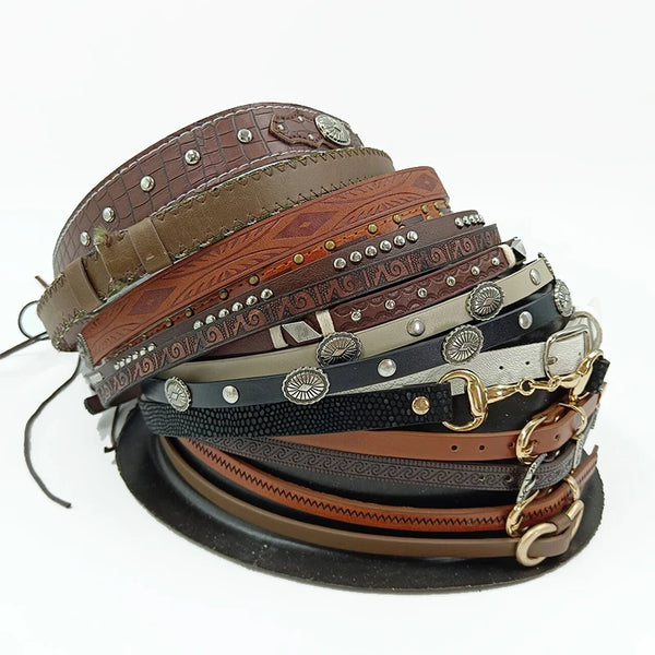 Men’s and Women’s Hat Accessories, Fashion Beaded Straw Fedora Decoration, Belt Buckle Detail, Stylish Outdoor Cinturones de Mujer