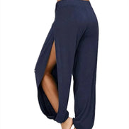 Women’s Yoga Pants – High-Waist Wide Leg, Hollow Workout Leggings for Gym & Home