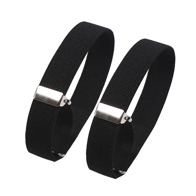1 Pair Adjustable Elastic Armband, Shirt Sleeve Holder, Fashion Arm Cuffs, Unisex Bands for Party or Wedding Accessories