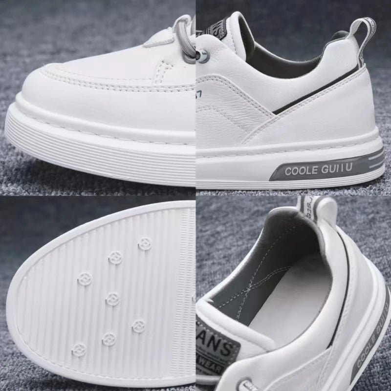Men’s Comfortable Flat Casual Shoes, Outdoor Sneakers, High-End Fashion Dress Shoes, Stylish One-Pedal Footwear for Men