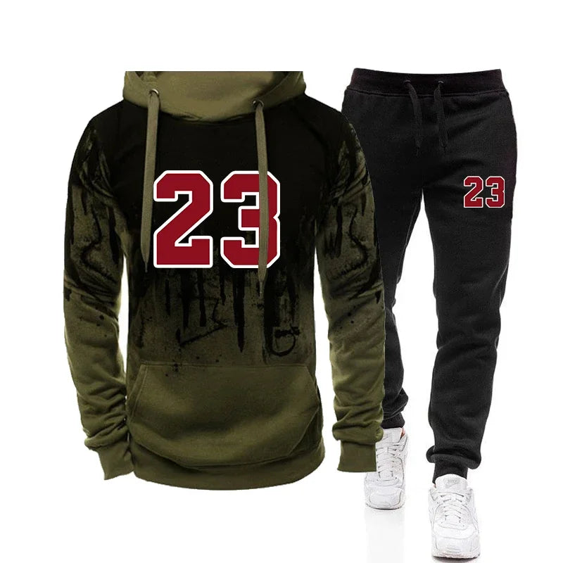 Men’s Casual Hoodie, Jogging Sweatshirt Top, Fashion Comfortable Autumn Winter Sportswear, Daily Wear Sweatpants Outfit