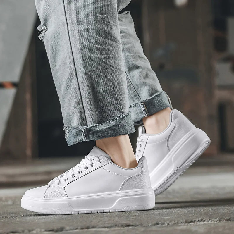 Unisex Casual Sports Shoes, Fashionable Comfortable Fabric Sneakers, Lightweight Outsole, White Athletic Shoes, Sizes 39–46