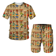 Men’s Tracksuits with 3D Print, African Ethnic Style, Kids Sets, Women’s T-Shirts