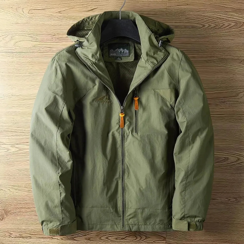 Men’s Corduroy Jacket, Thin Spring-Autumn Coat, Casual Vintage Loose Fit, Plus Size Outerwear