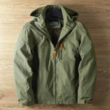 Men’s Fashion Spring Autumn Casual Outdoor Jacket, Thin Lightweight Punching Jacket with Hood, Versatile Climbing Streetwear