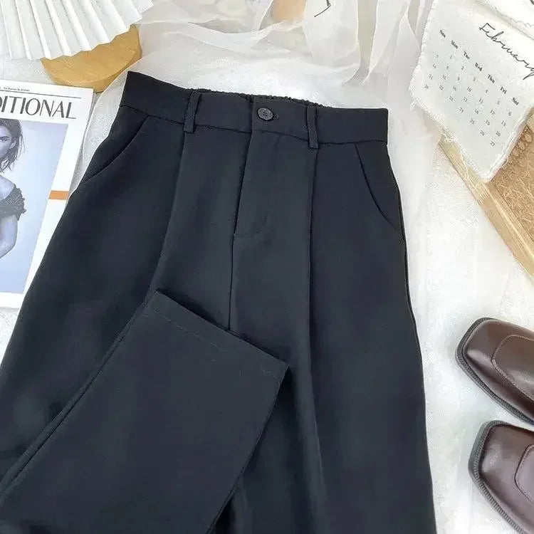 Fashion Children’s Wide Leg Pants – Summer Casual Thin Chiffon Cropped Trousers for Teen Girls, Sizes 2–10 Years