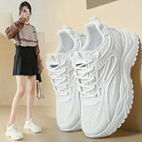 Women’s Sneakers, Sports Footwear High-Platform Shoes, Comfortable Athletic Sneakers, Stylish Daily Routine Footwear, Trendy Aesthetic Deals