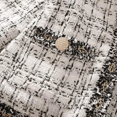 Women’s Spring Jacket, Short Trendy Tweed Coat, Elegant Joker Style Cardigan, Chic Small Design