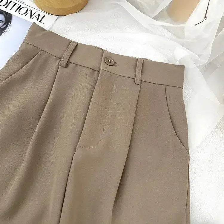 Fashion Children’s Wide Leg Pants – Summer Casual Thin Chiffon Cropped Trousers for Teen Girls, Sizes 2–10 Years