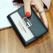 Fashion Short Women Wallets PU Leather Women Luxury Wallet Hasp Small Wallet