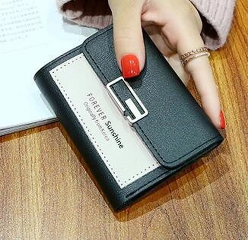 Fashion Short Women Wallets PU Leather Women Luxury Wallet Hasp Small Wallet Trend Brand Coin Purse Ladies Card Bag Mini Clutch
