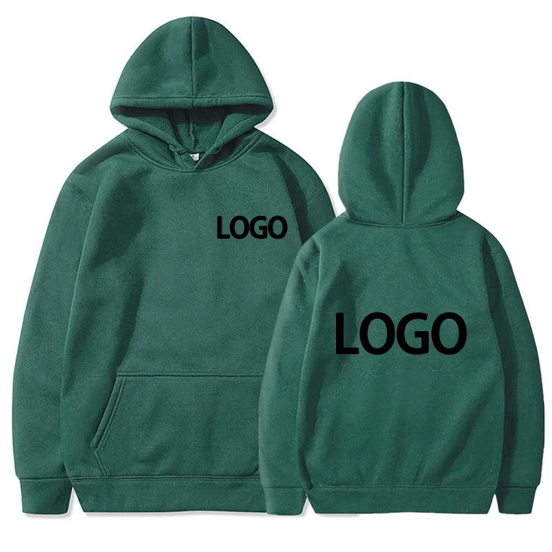 Custom Printed Men’s and Women’s Hoodie, Loose Casual Long Sleeve Pullover
