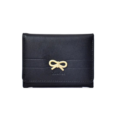 Women’s Wallet, Cute Bow Small Card Holder, Aesthetic Three-Fold Purse