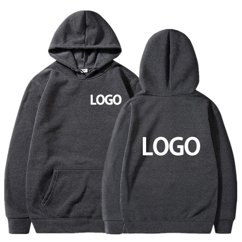 Custom Printed Men’s and Women’s Hoodie, Loose Casual Long Sleeve Pullover
