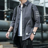 Men’s Shirts, Fashionable Streetwear, Japanese Harajuku & Korean Summer Design, All-Match Teens College Unisex Clothes
