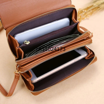 Women’s Korean Wallet Handbag, Multi-Card Large Capacity Casual Shoulder Bag