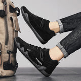 Men’s Sneakers, Autumn Flat-Bottom Workwear Shoes, Wear-Resistant Anti-Slip Hiking Footwear, Lightweight Versatile Casual Trendy Shoes