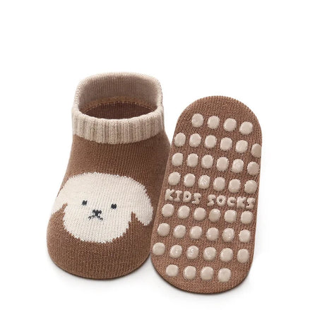 Kids Floor Socks For Girls Boys Spring Autumn Cotton Cartoon Toddler Anti-slip Socks For Children Casual Baby Child Home Sock