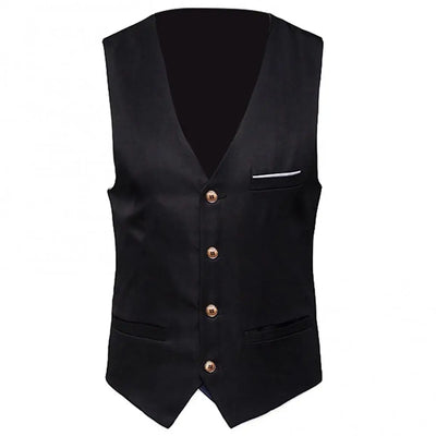 Men’s Slim Fit Suit Vest – Formal Waistcoat, Casual Business Sleeveless Gilet