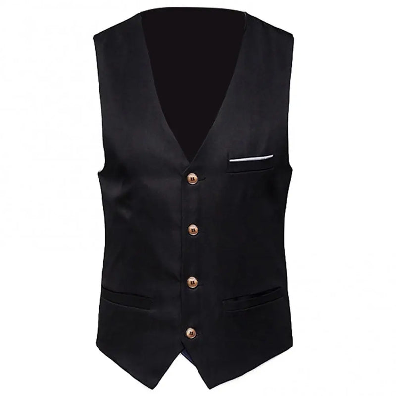 Dress Vests for Men, Slim Fit Suit Vest, Male Waistcoat Gilet Homme, Casual Sleeveless Formal Business Vest, Chaleco Hombre