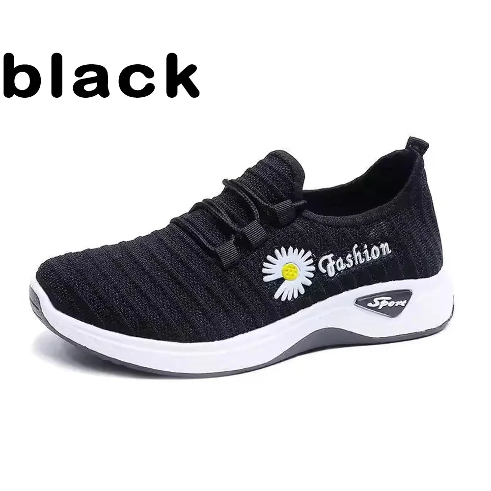 Women’s Fashion Sports Shoes, Thick Breathable Soft-Soled Mesh Sneakers