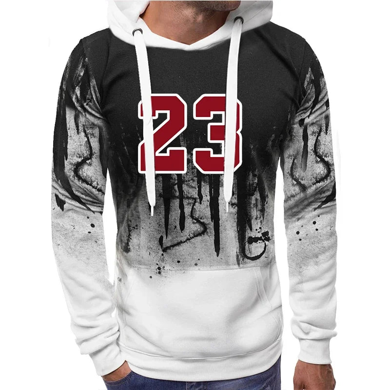 Men’s Casual Hoodie, Jogging Sweatshirt Top, Fashion Comfortable Autumn Winter Sportswear, Daily Wear Sweatpants Outfit