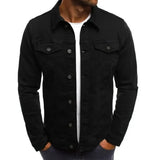 Men’s Hip-Hop Denim Jacket, Streetwear Casual Cotton Slim Jeans Coat, Cowboy Style Brand Jacket, Ropa Para Hombre