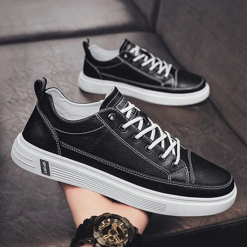 Men’s Comfortable Flat Casual Shoes, Outdoor Sneakers, High-End Fashion Dress Shoes, Stylish One-Pedal Footwear for Men