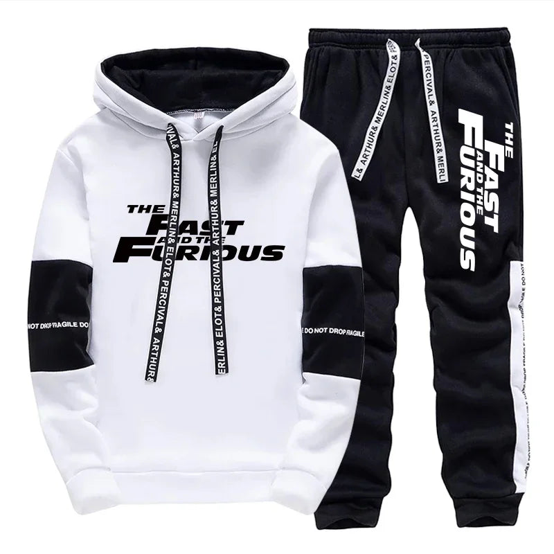 Men’s Hooded Sweatshirt, Long Sleeve Hoodie, Daily Autumn Winter Fashion, Comfortable Casual Sports Pullover with Sweatpants