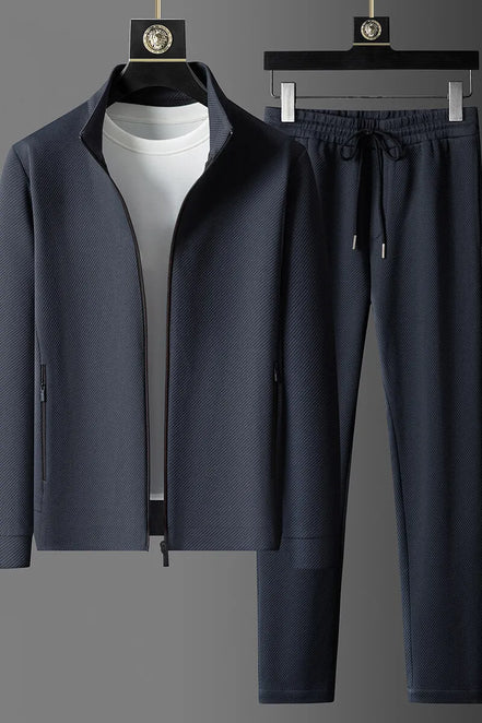 Men’s Jacket & Trousers Set, Casual Spring Outfit, Stylish Two-Piece, Sizes M–5XL