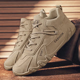 Men’s Sneakers, Autumn Flat-Bottom Workwear Shoes, Wear-Resistant Anti-Slip Hiking Footwear, Lightweight Versatile Casual Trendy Shoes