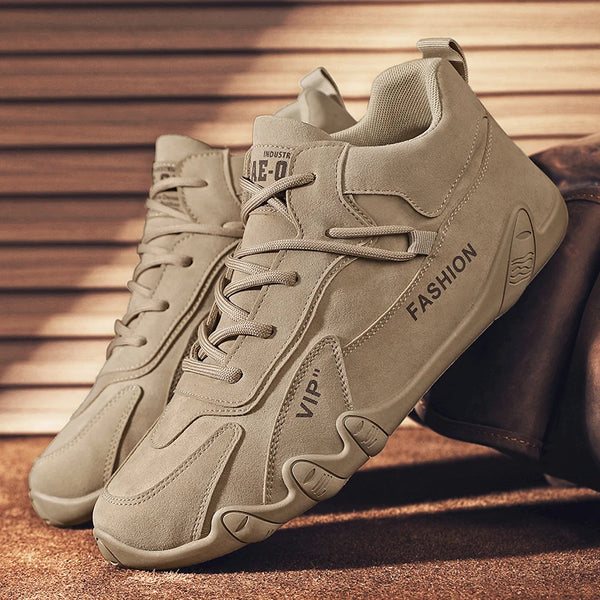 Men’s Sneakers, Autumn Flat-Bottom Workwear Shoes, Wear-Resistant Anti-Slip Hiking Footwear, Lightweight Versatile Casual Trendy Shoes