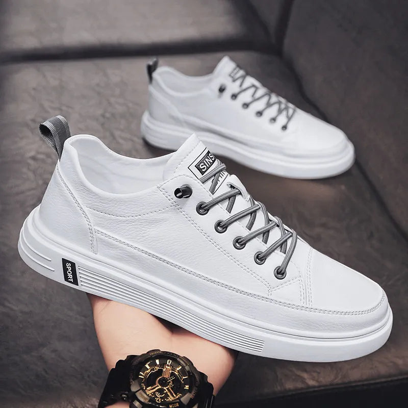 Men’s Comfortable Flat Casual Shoes, Outdoor Sneakers, High-End Fashion Dress Shoes, Stylish One-Pedal Footwear for Men