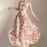 Long Dresses Women’s Clothing, French Elegant Party Dresses, Female 2025 Summer New Fashion, Versatile Beach Style Evening Dresses
