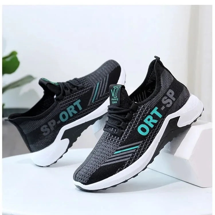 Men’s Fashion Sports Shoes, Casual Breathable Running Shoes, Outdoor Walking and Training Sneakers, Comfortable Tennis Shoes