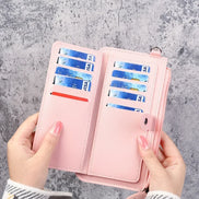 Women’s Fashion Wallet, Simple Zipper Purse, Long Section Clutch