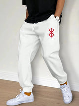 Men’s Casual Pants, Fashion Drawstring Joggers, Workout Running Gym Fitness Sports Trousers, Streetwear Style