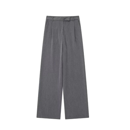 MUJER 2025 Women’s Wide Leg Pants – High Waist Baggy Summer Office Trousers