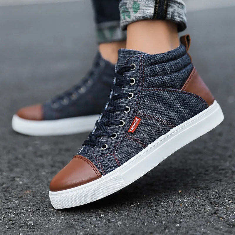 Men’s High-Top Sports Sneakers, Casual Running Shoes, Luxury Comfortable Sneakers, Stylish Athletic Footwear for Men