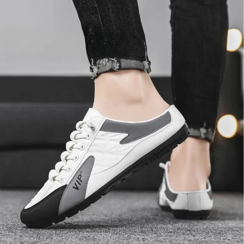 Men’s Summer Slippers, Trendy Flat-Bottom Casual Shoes, Soft Sole Support Footwear