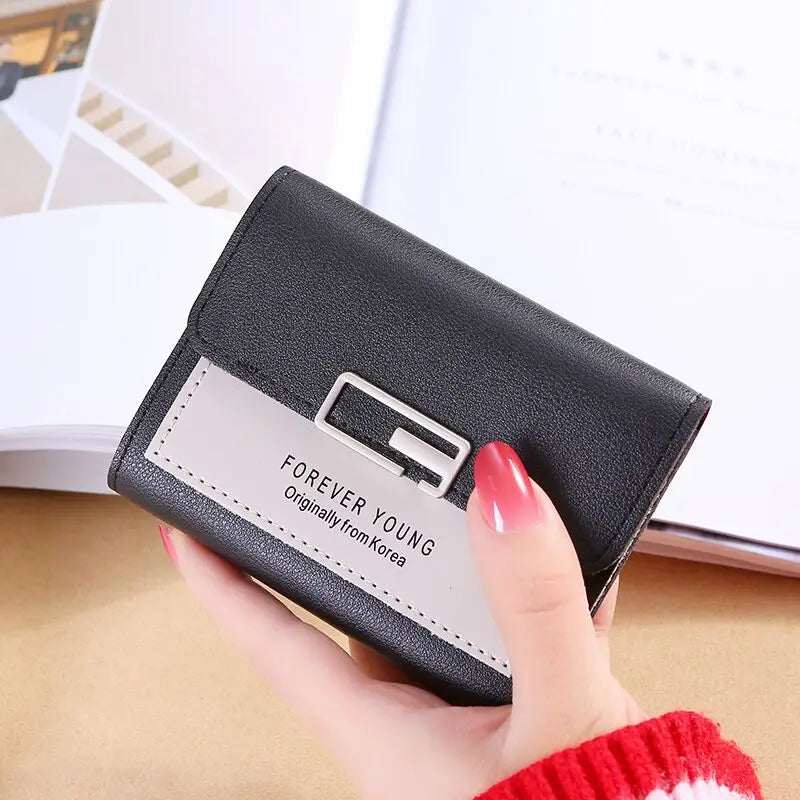 Fashion Short Women Wallets PU Leather Women Luxury Wallet Hasp Small Wallet
