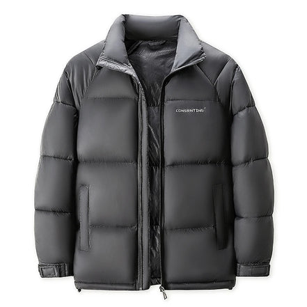 Fashion Cotton Padded Jacket, Winter Parka, Loose Fit Casual Outerwear for Men & Women