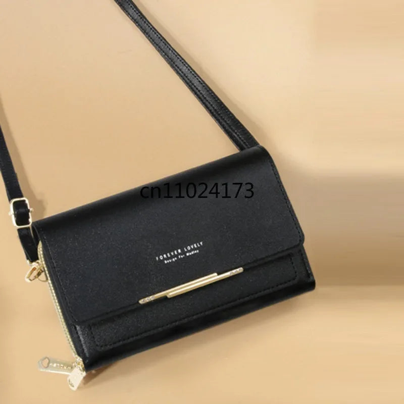Women’s Korean Wallet Handbag, Multi-Card Large Capacity Casual Shoulder Bag