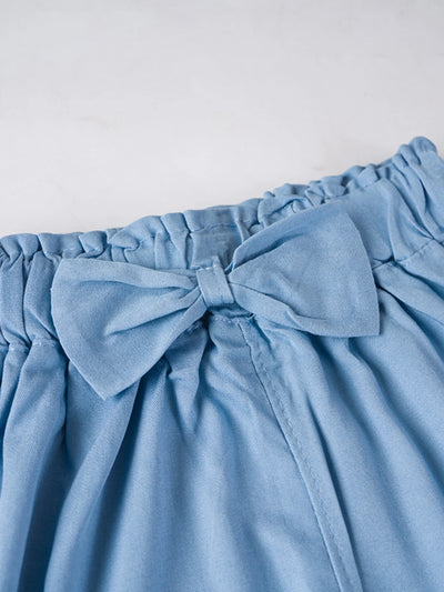 Kids’ Wide Leg Pants – Summer Chiffon Cropped Trousers for Girls, Ages 2–10