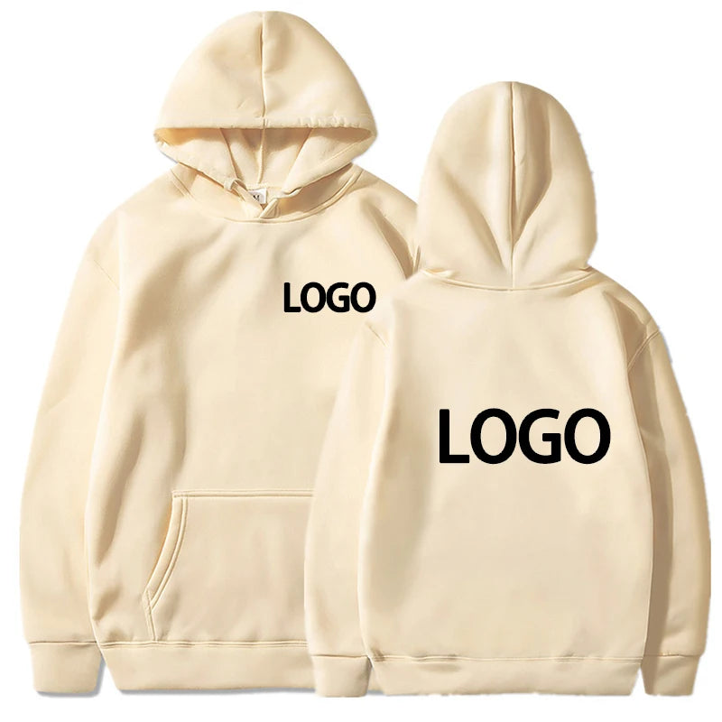Custom Printed Men’s and Women’s Hoodie, Loose Casual Long Sleeve Pullover