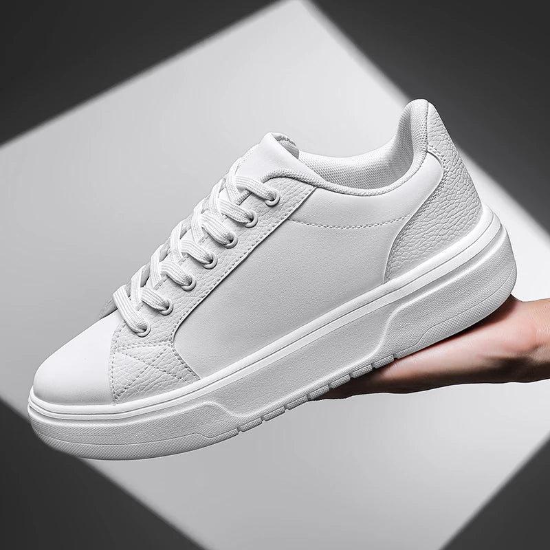 Unisex Casual Sports Shoes, Lightweight Fabric Sneakers, Comfortable White Athletic Footwear,