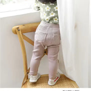 Children's Pants For Girls Boys Solid Big PP Kids Pants Spring Autumn Baby Toddler Long Trousers Casual Kid Trouser 1-6Years Old